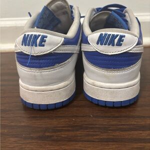 Nike White and Blue Athletic Shoes
